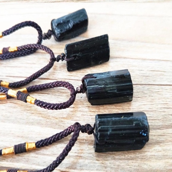 Black Tourmaline PROTECTION AMULET necklace - Picture 3 of 6